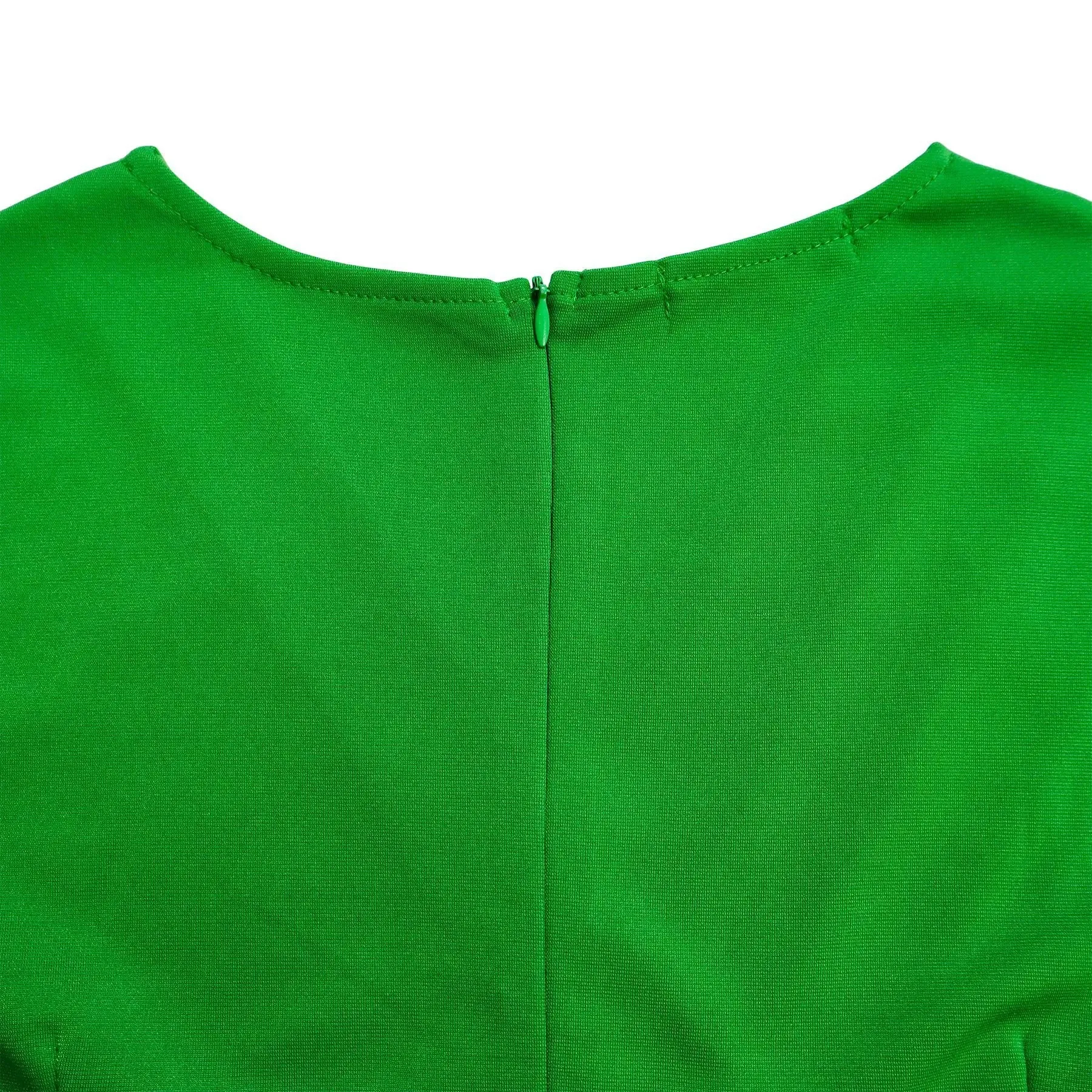 2024 summer new short sleeve V-neck waist solid color Tunle pencil skirt dress