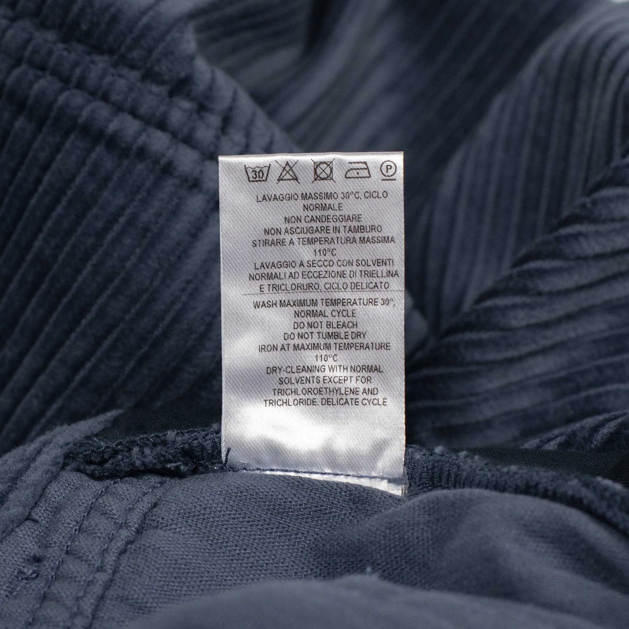 Aacero 5 pocket pants in steel blue wide wale cotton corduroy