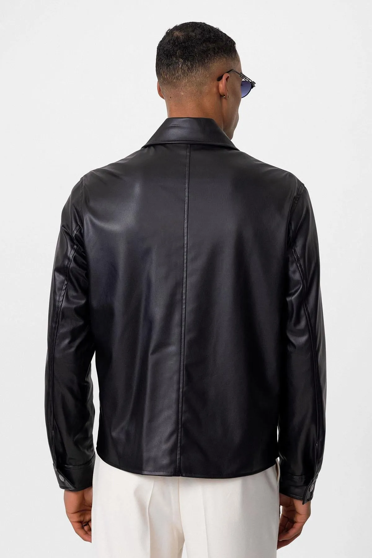 ANT Faux Leather Men's Coat - Johns Creek