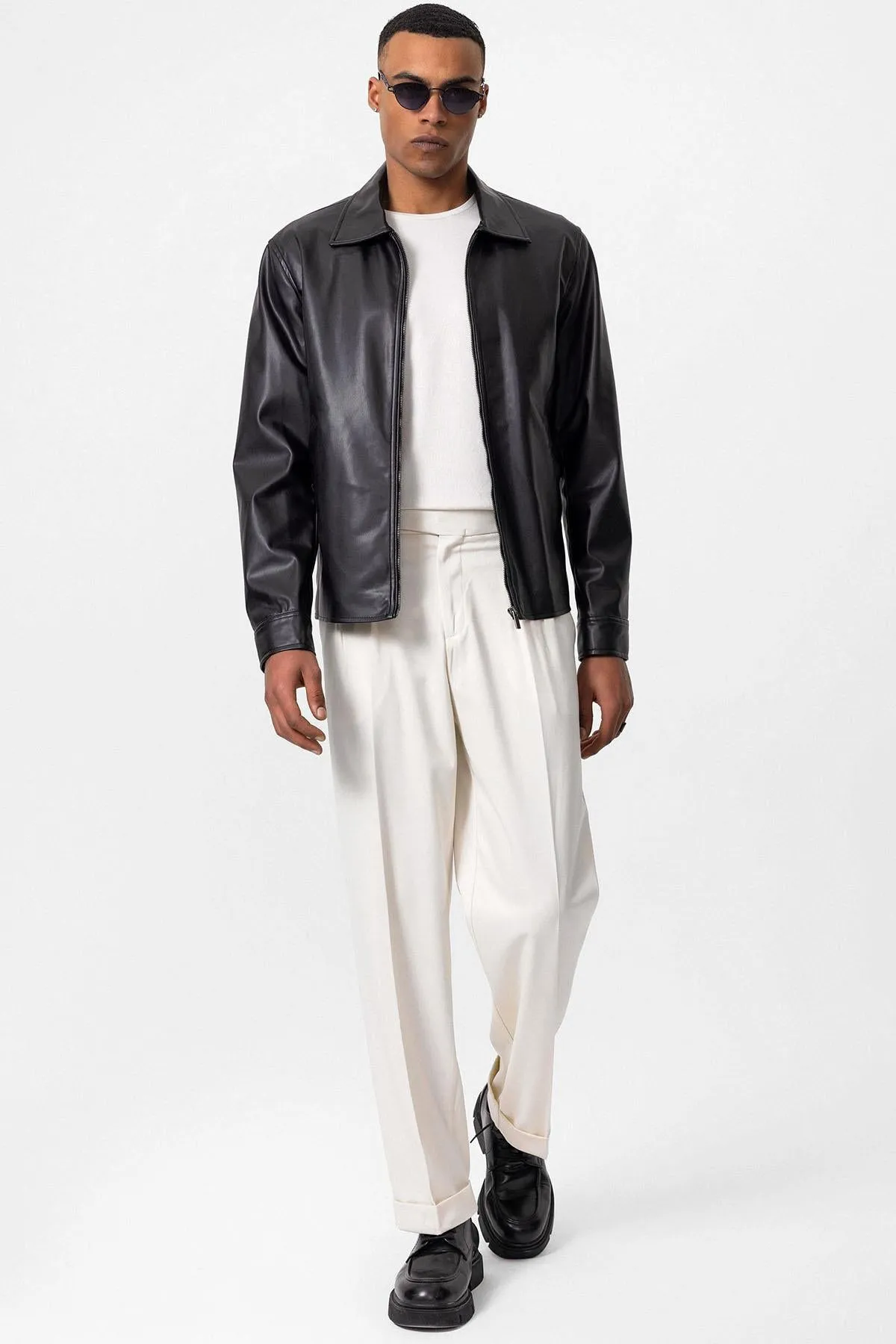 ANT Faux Leather Men's Coat - Johns Creek