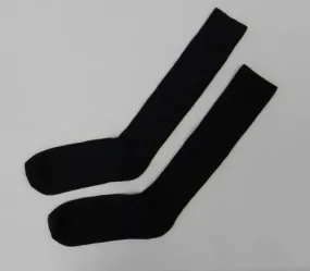 Black Military Nylon Dress Sock, (One Size -1 Pair