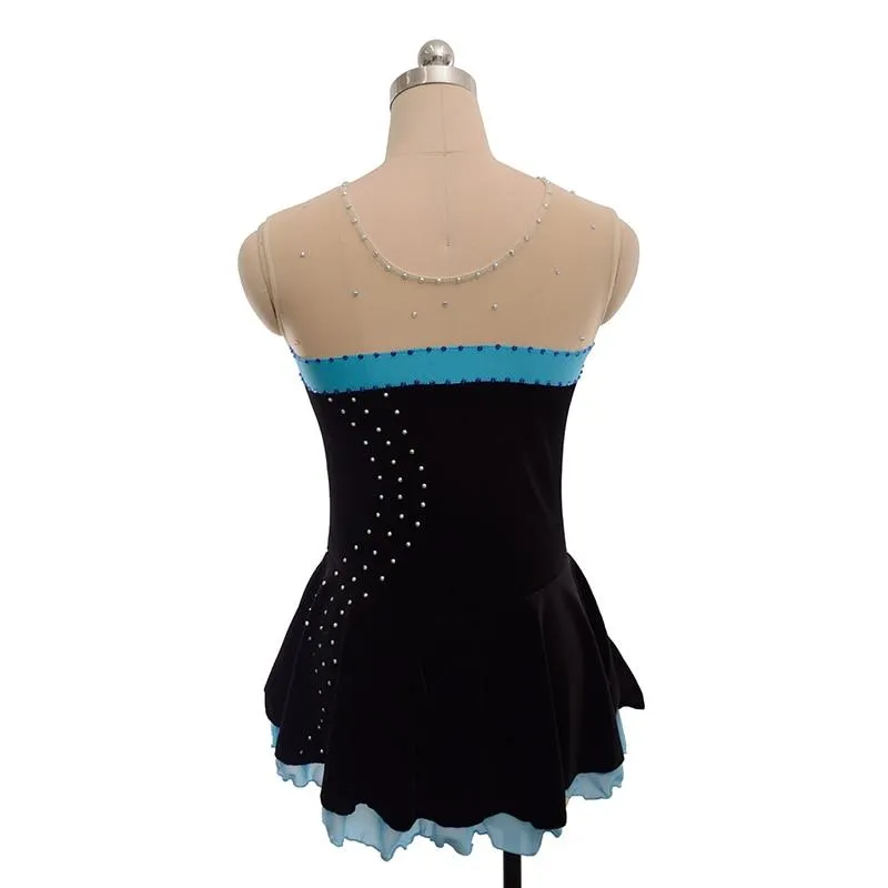 Competition Skating Dress Black Sleeveless BSU260820