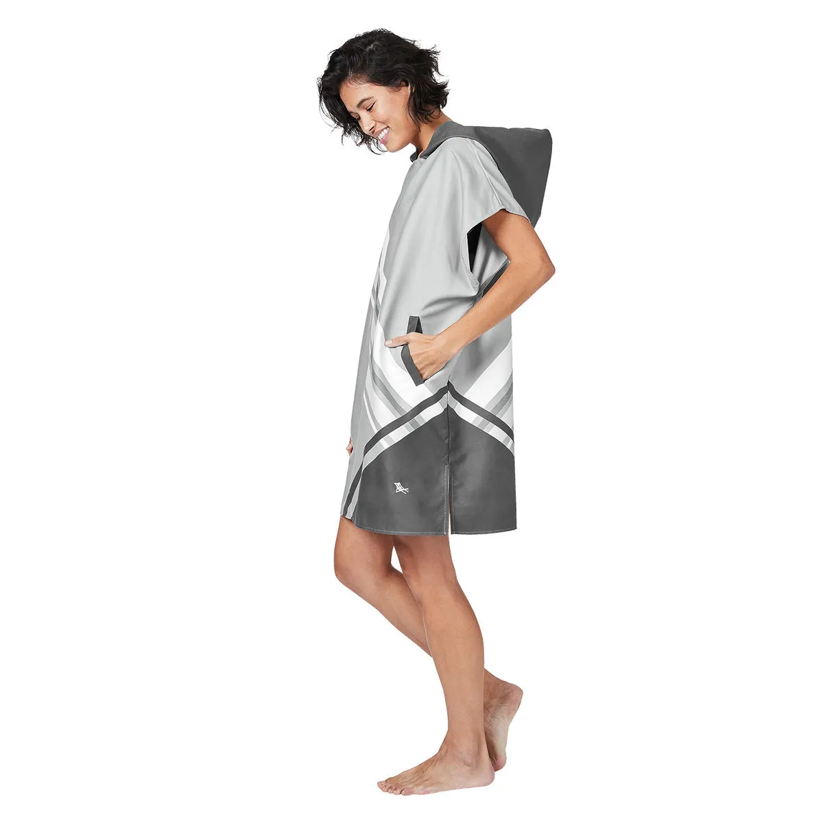 Dock & Bay Poncho Adults - Pace Grey - Outlet