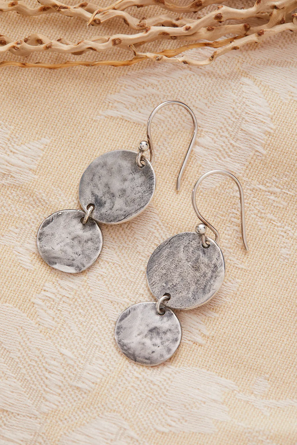 Eos Drop Earrings | Silver