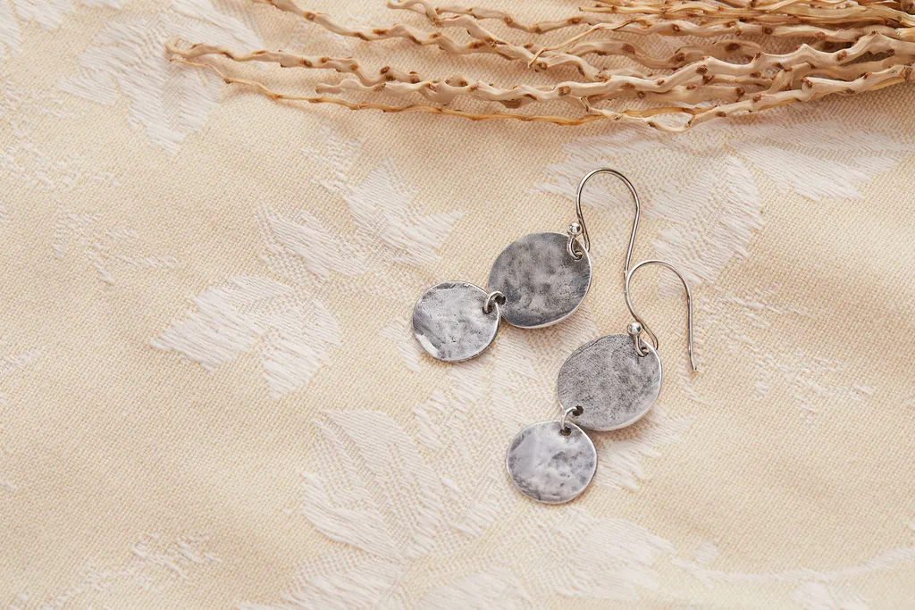 Eos Drop Earrings | Silver
