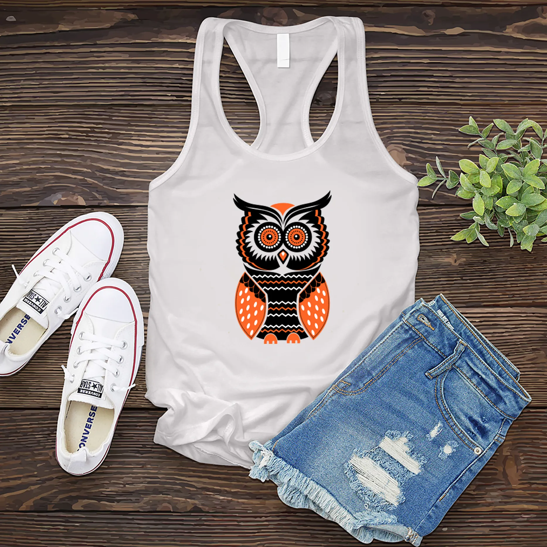 Halloween Owl Women's Tank Top