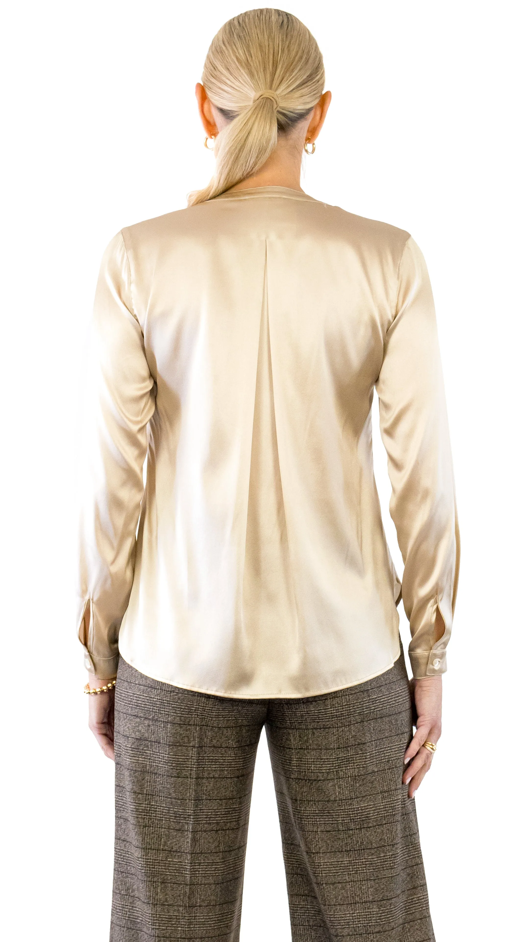 Henley Blouse - Gold