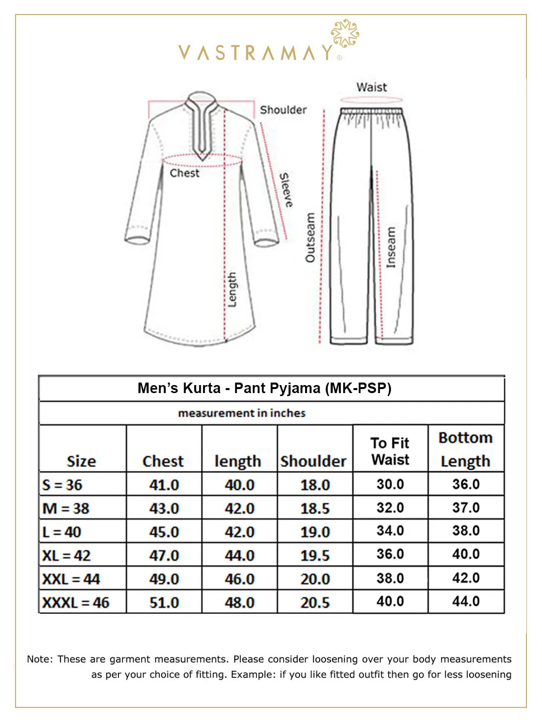 Jashvi Men's Gold Foil Printed Kurta With Cream Pant Style Pyjama Set