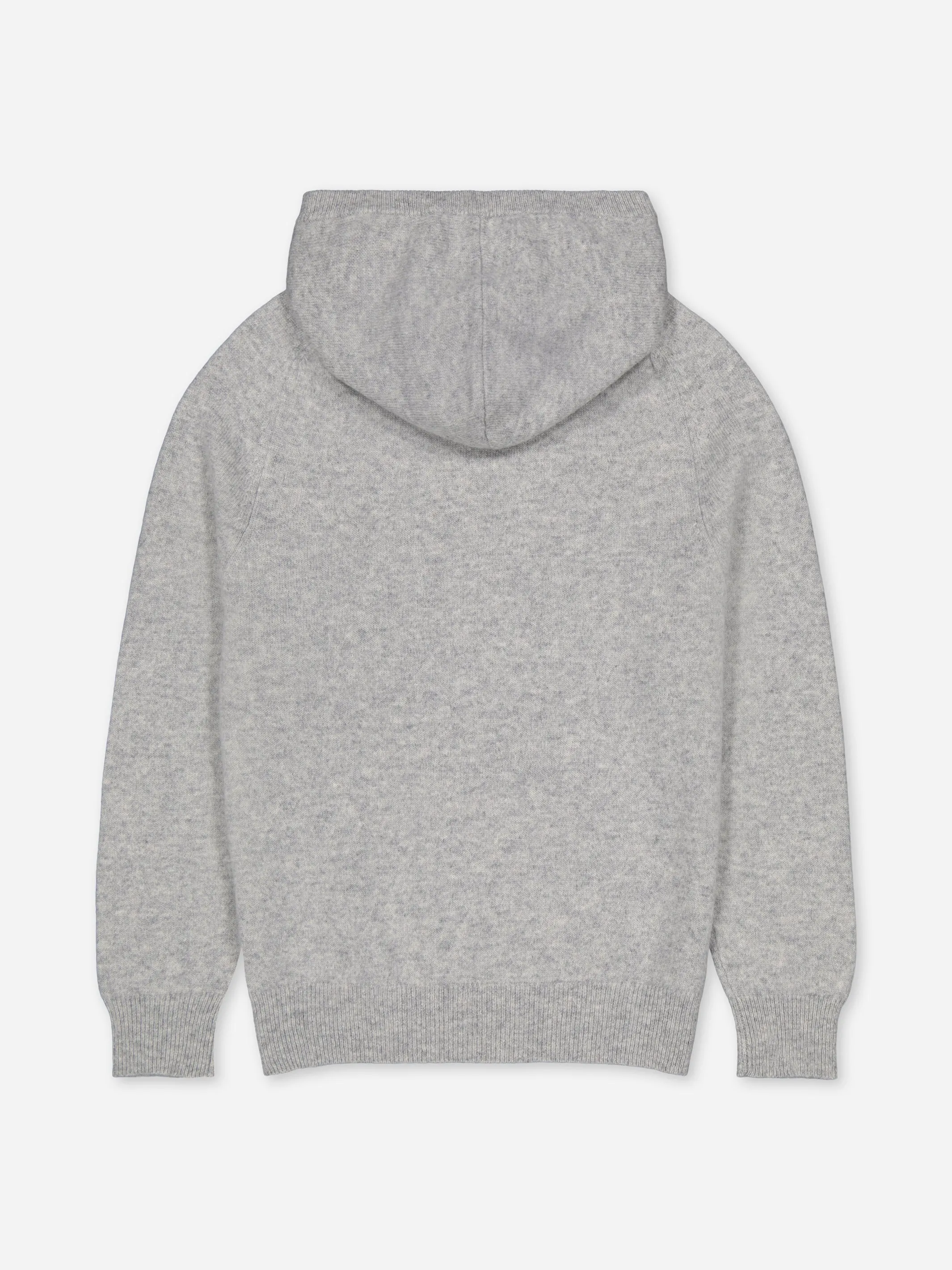 Kids' Cashmere Hoodie Grey