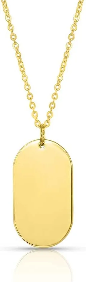Montana Silversmiths Women's Fearless Faith Rounded Dog Tag Necklace