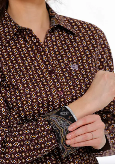 MSW9164164 - Cinch Women's Button-Up Shirt- Purp