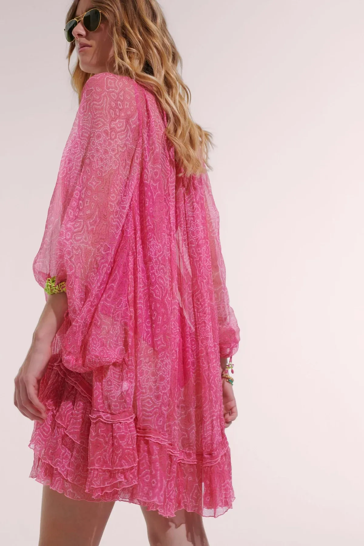 Nava Poncho - Pink Seawater