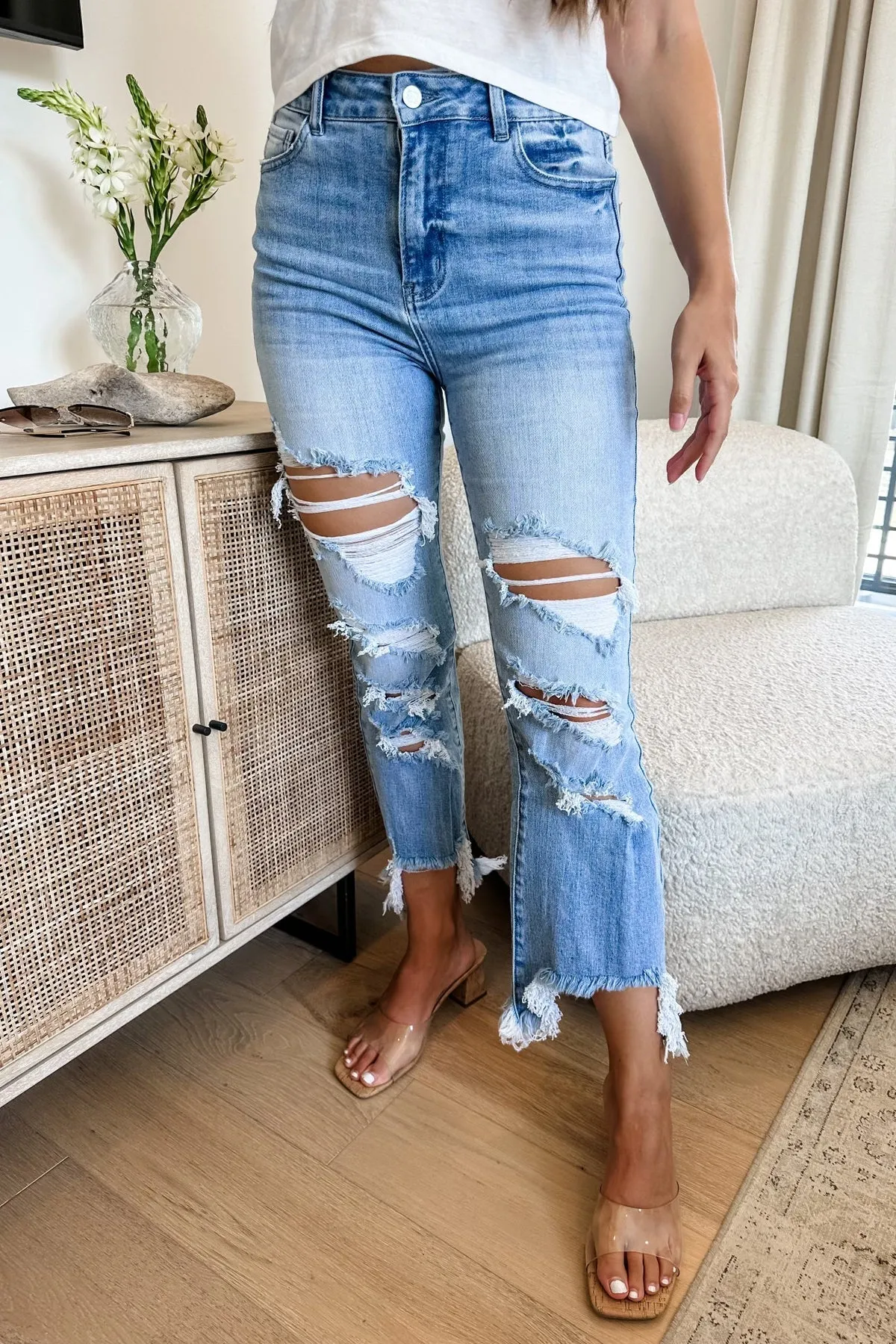 Paige Distressed Crop Jeans