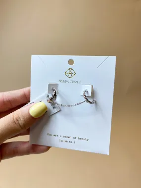 Silver Zenith   Twisted Ear Cuff Single