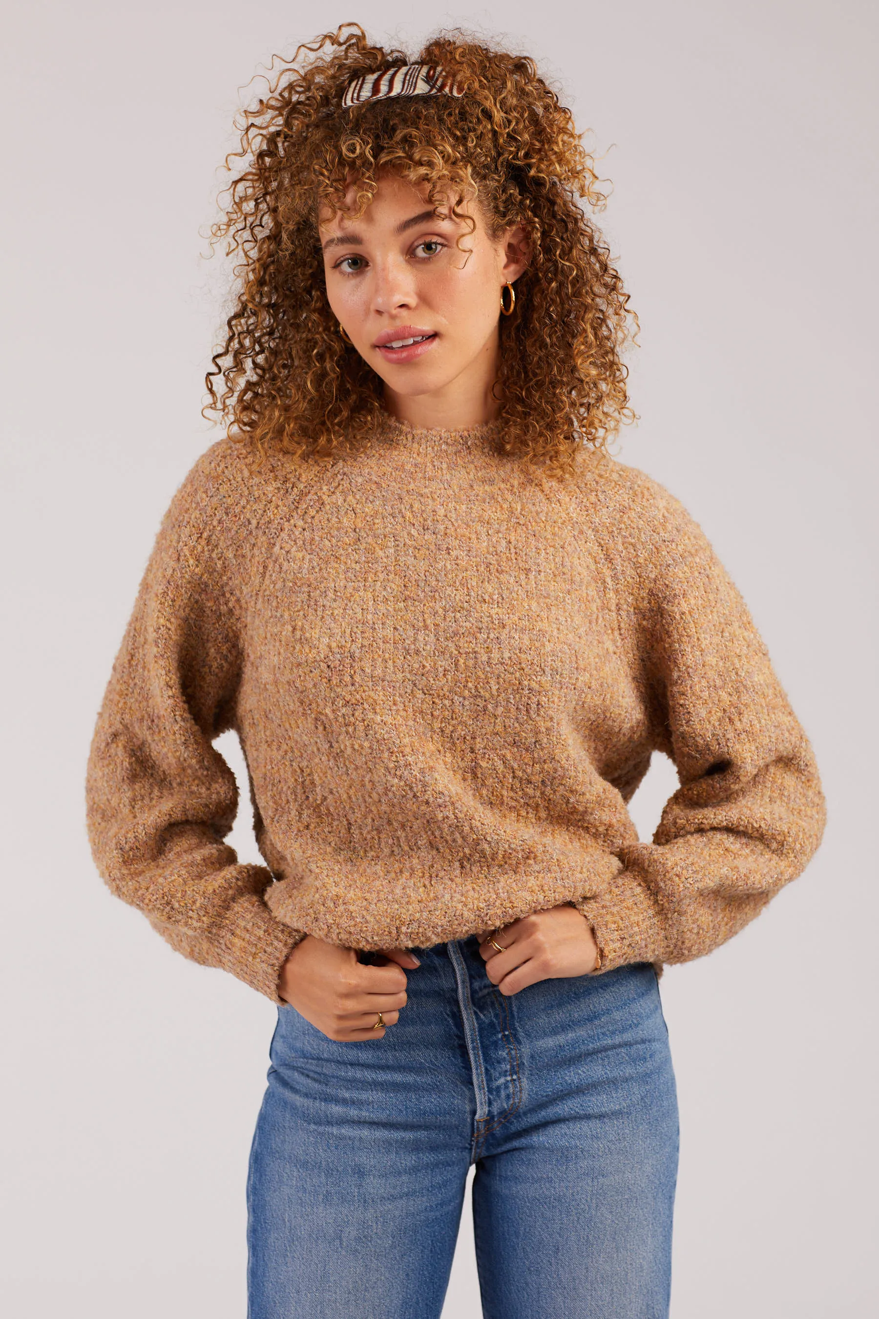 Speckled Mockneck Sweater