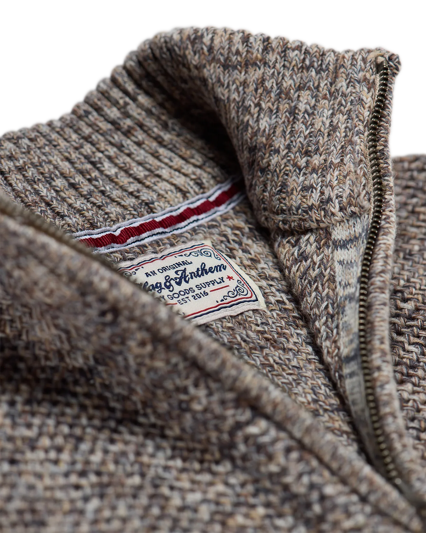 STRATTON MARLED 1/4-ZIP SWEATER