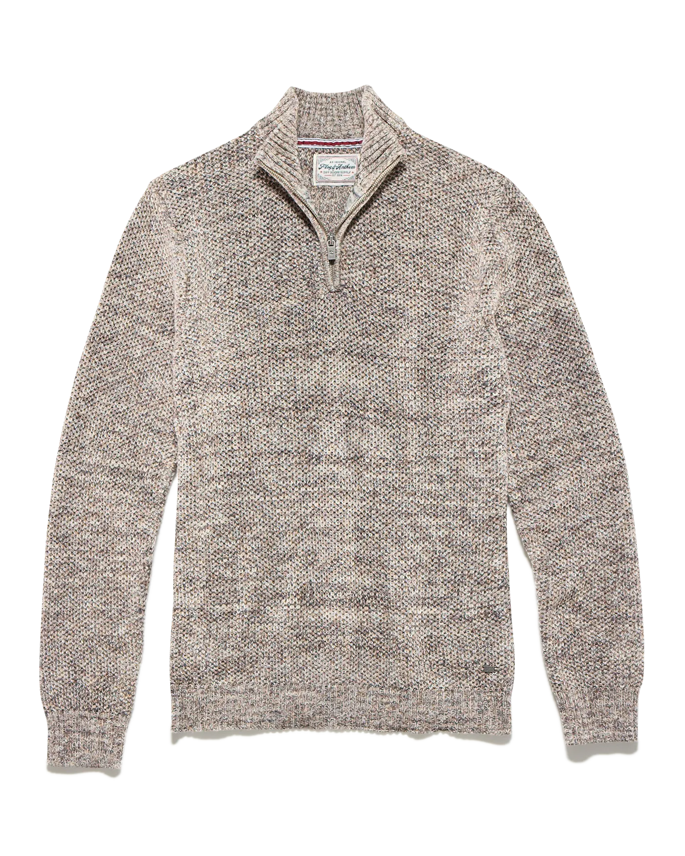 STRATTON MARLED 1/4-ZIP SWEATER