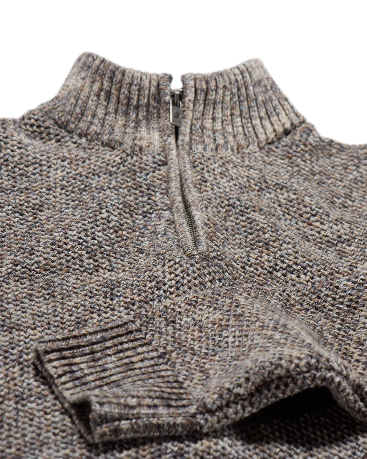 STRATTON MARLED 1/4-ZIP SWEATER