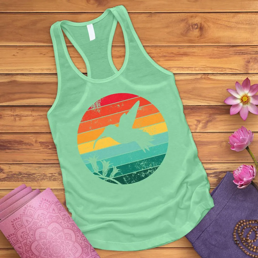 Sunset Hummingbird Tank Top