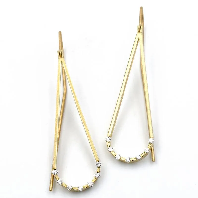 Teardrop Diamond Earrings
