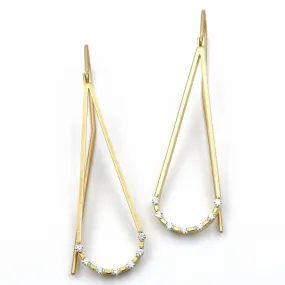 Teardrop Diamond Earrings