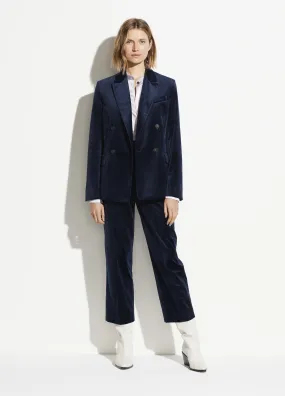 Velvet Blazer in Baltic