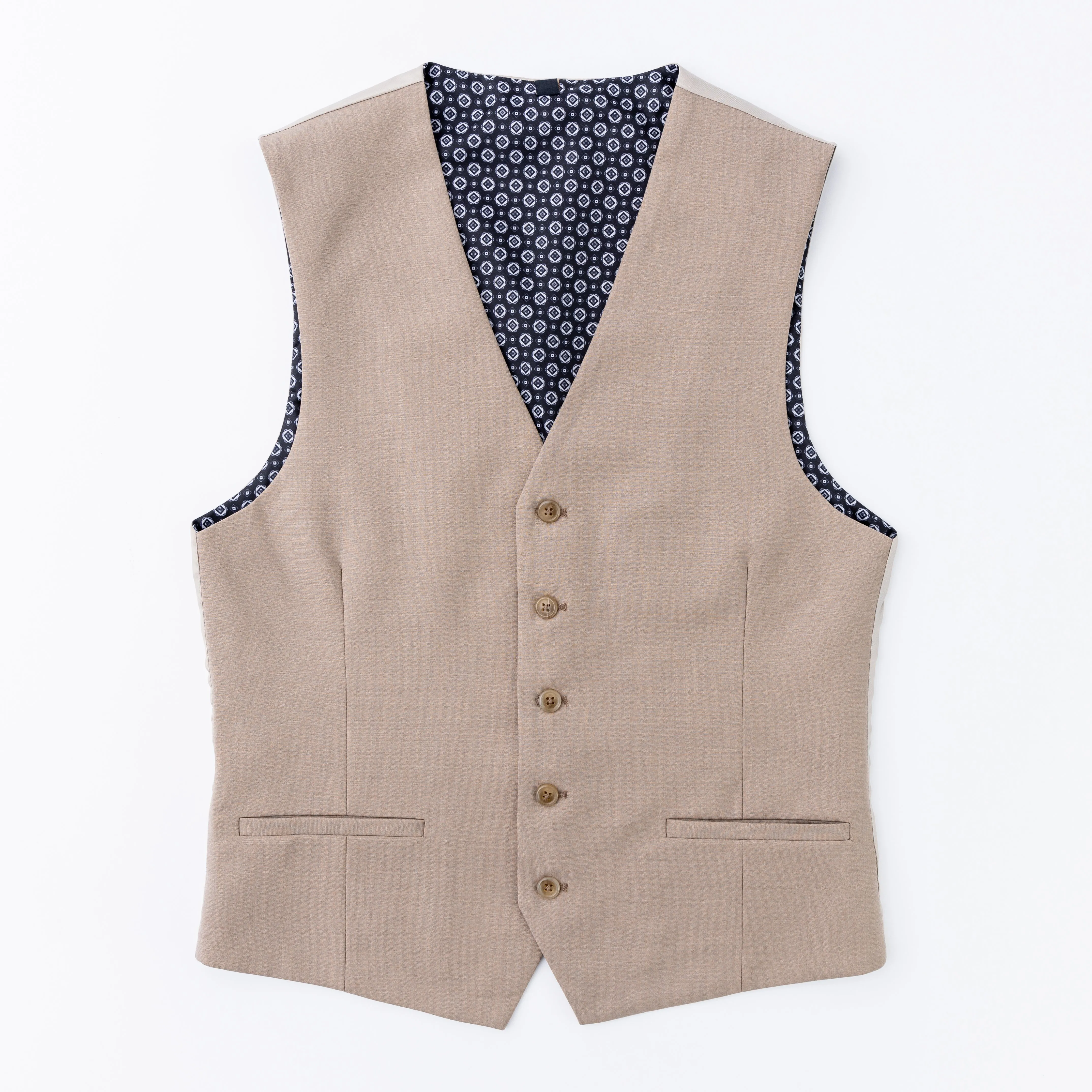 Wool Motion Suit Vest - Tan